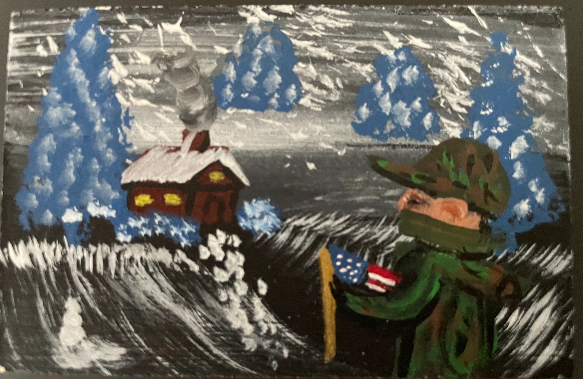 Welcome Home Art-o-mat painting